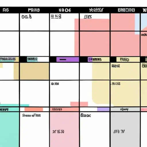 לוח שנה המציין לוח זמנים עקבי לפרסום של TikTok